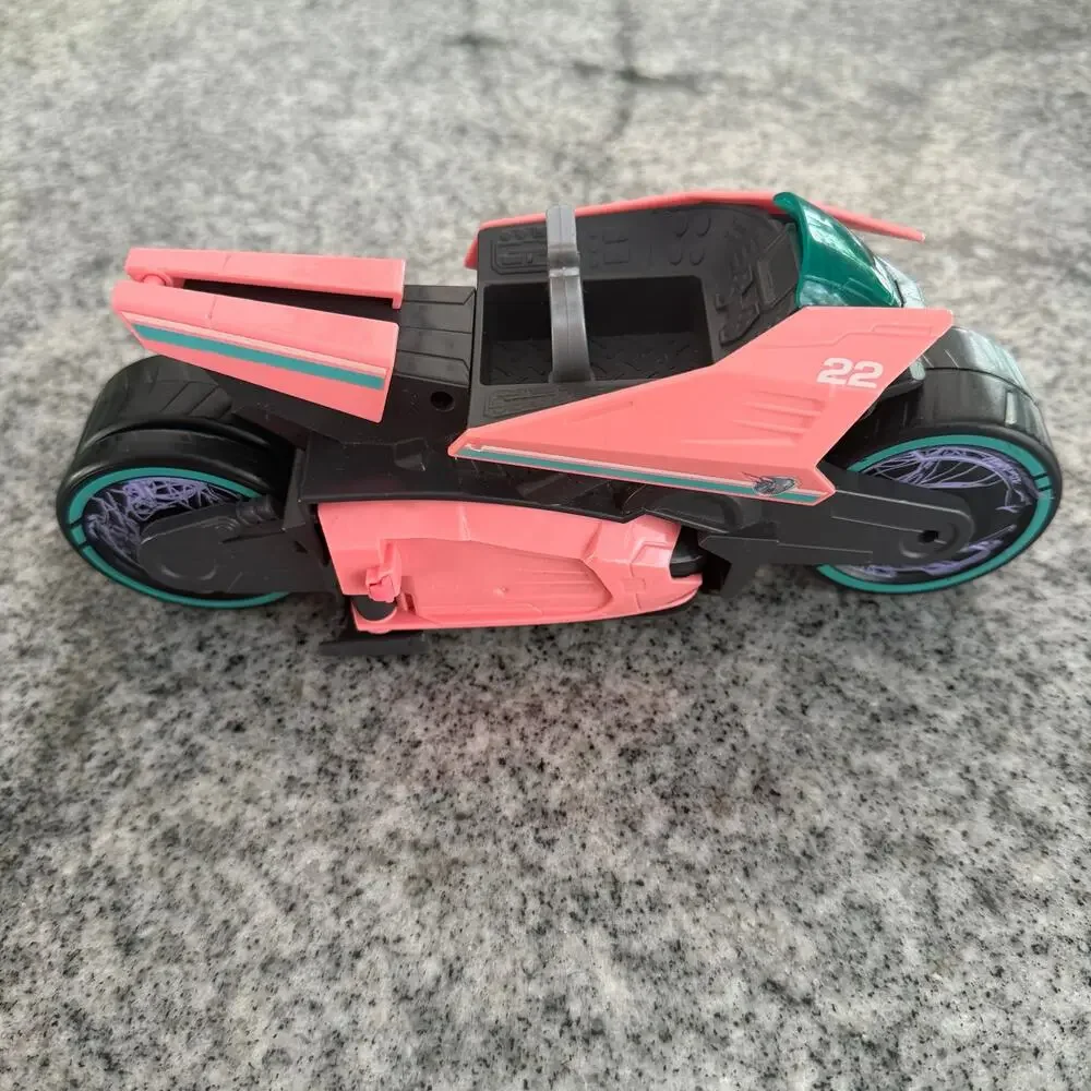 Paw Patrol Mighty Movie Liberty DELUXE Vehicle/Motorcycle w Transforming Sidecar